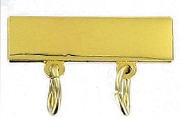 1 X 1/4 inch Engraveable Gold Bars With 2 Loops