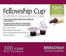 Communion Bread and Juice 100 Sets Together