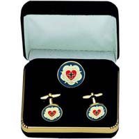 Lutheran Rose French Cufflink Set 