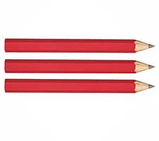 Red or Green Generic Church Pew or Golf Pencils (Pkg of 100)