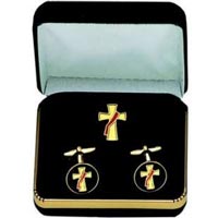 Deacon  Diaconos Cuff Links Gold