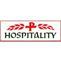 Hospitality Badge Pin White