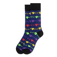 Men's Heart Monitor Novelty Socks