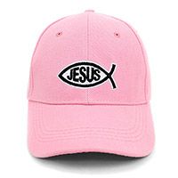 Jesus Ichthys Embroidered Baseball Cap