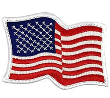 American Flag Patch, USA Flag Patch, Embroidered Patch