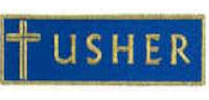 Usher Embroidered Applique Patch