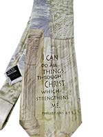 Philippians 4:13 Men's Silk Neck Tie