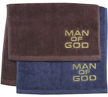 Man of God Embroidered Hand Towel, Pastor Towel