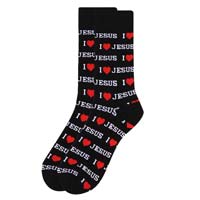 I Love Jesus Socks - Christian Socks for Men