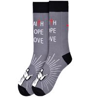 Faith Hope Love Jesus Novelty Socks