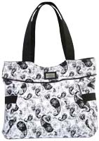 Canvas Tote Bags for Women, Heart & Cross Paisley Tote Bag