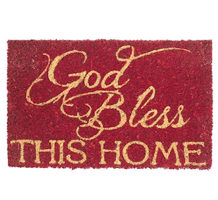 Doormat-GOD BLESS This Home 10X16