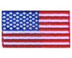 American Flag Iron On Patch or Sew On Patch - Pack of 12