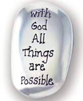 With God All Things are Possible Pocket Stone