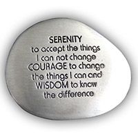 Serenity Prayer Soothing Pocket Stone