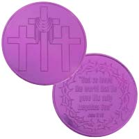 John 3:16 Coin, Bible Verse Coin, Easter Token