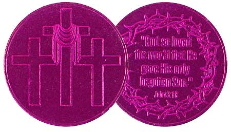 John 316 Aluminum Gift Coins Purple