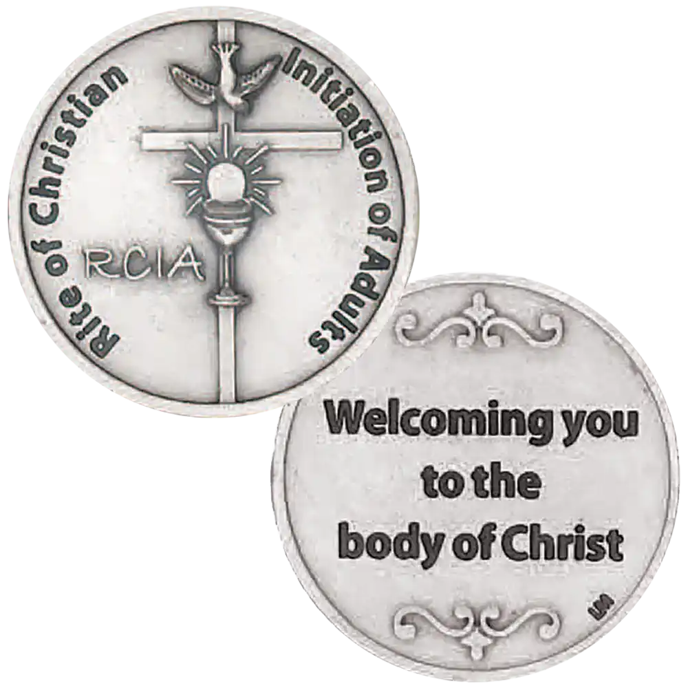Rite of Christian Initiation RCIA Coin - Front and Back