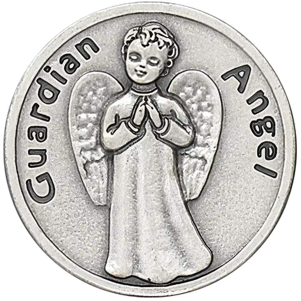 My Guardian Angel Silver Coin - Front
