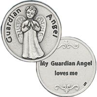 My Guardian Angel Loves Me Silver Coin