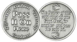 Pass It On Coin - Pay It Forward Coin