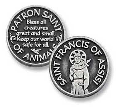 St Francis Patron Saint of Animals Coin