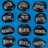 Faith Inspirational Words Stones