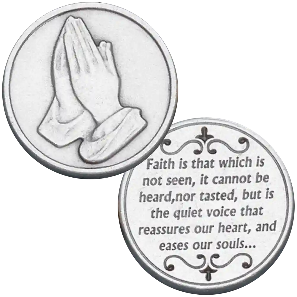Faith Praying Hands Pocket Coin 