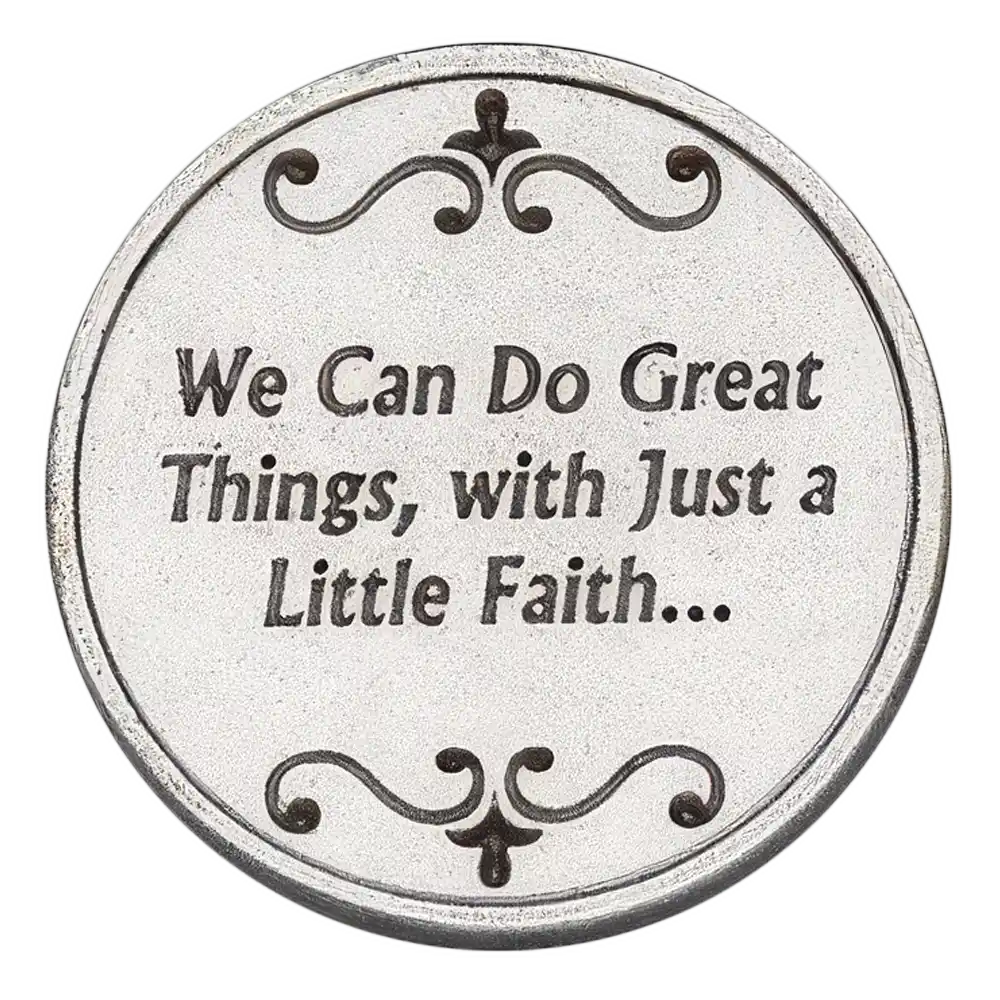 Praying Hands Faith Christian Token - Back