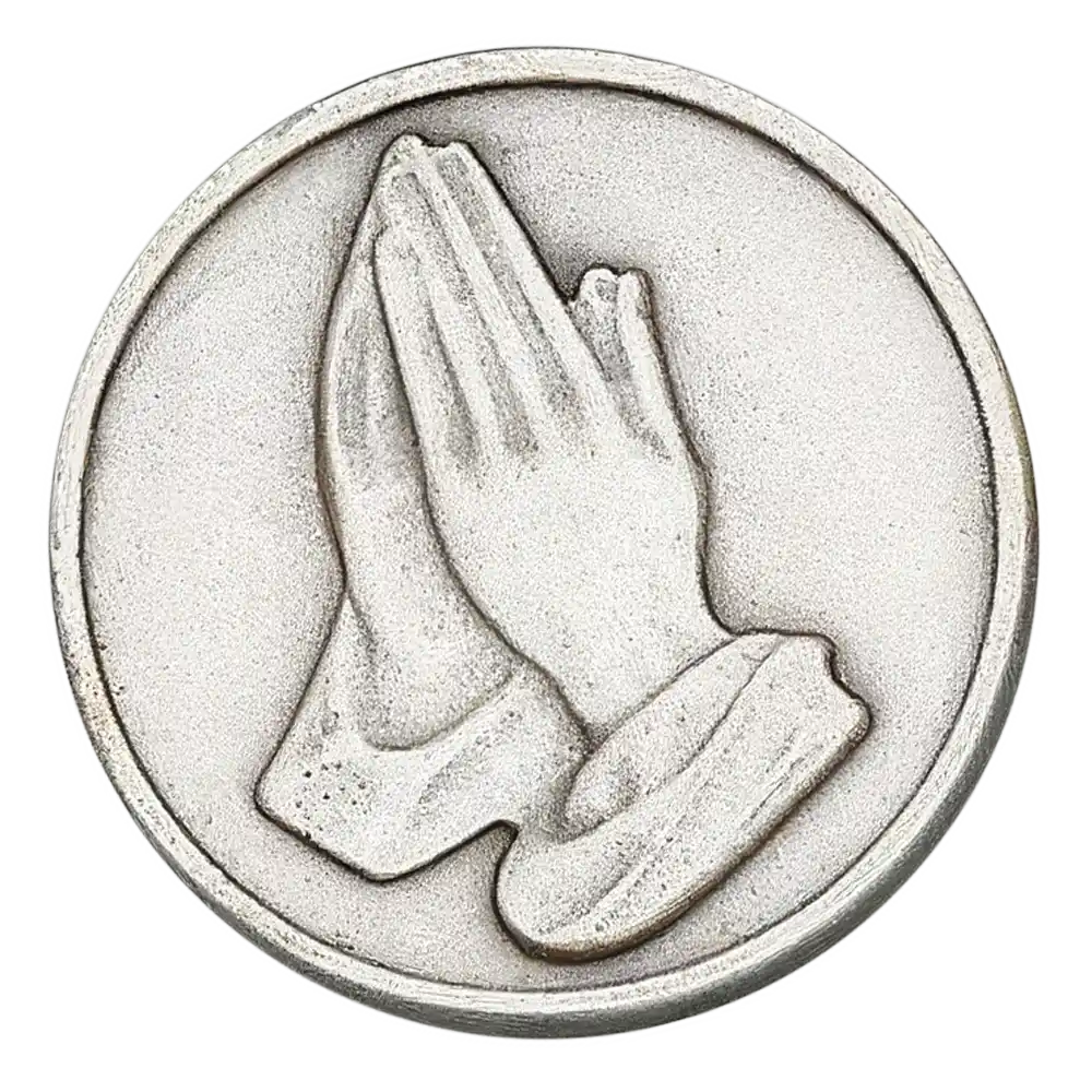 Praying Hands Faith Christian Token - Front