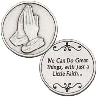 Great things Through Faith Coin, Praying Hands