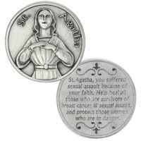 St. Agatha Patron Saint of Breast Cancer Coin