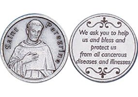 St. Peregrine Patron Saint of Cancer Coin