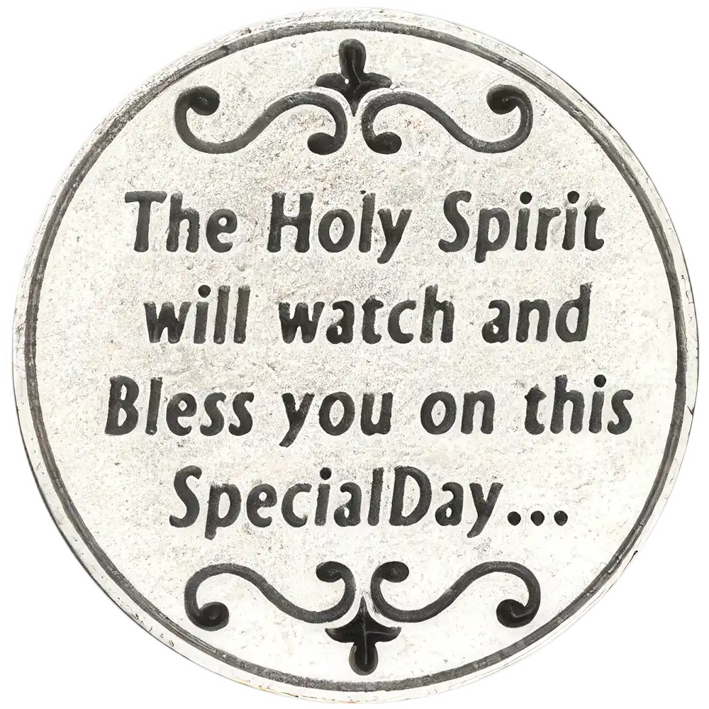 Holy Spirit Dove Confirmation Coin - Back