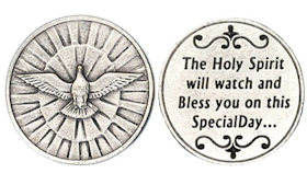 Holy Spirit Dove Confirmation Coin