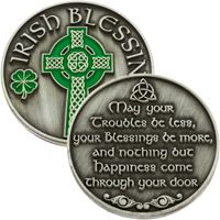 Catholic Jewelry Men Clip or Necklace Patron Saint Confirmation Gift St Patrick Keychain Teens Unisex 