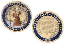 St. Christopher Travelers Prayer Deluxe Coin