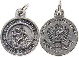 St Christopher Army Medal, St Christopher Army Pendant