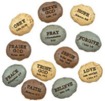 Bible Verse Stones Per Dozen 