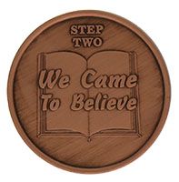 Step Two We Came to Believe, AA Recovery Copper Coin