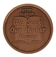 Step Eleven We Seek Our Higher Power, AA Recovery Copper Coin