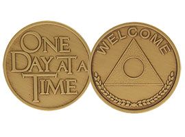 Welcome, One Day at a Time Bronze Coin