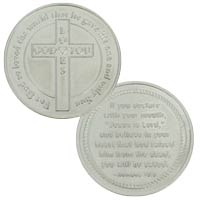 God Loves You John 3:16 & Romans 10:13 Christian Token