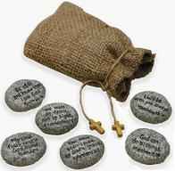 Set of Bible Faith Stones - Natural Rocks