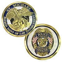 Saint Michael - Police Deluxe Challenge Coin