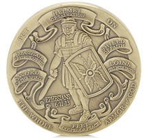 US Marines Bronze Armor of God Challenge Coin 