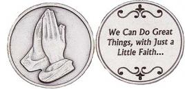 Great things Through Faith Coin, Praying Hands