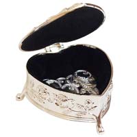 Heart Shaped Wedding Arras Box & Coins