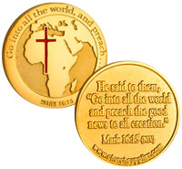 Great Commission Mission Pocket Coin Gold