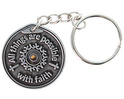 Faith Mustard Seed Keychain, Christian Keychain